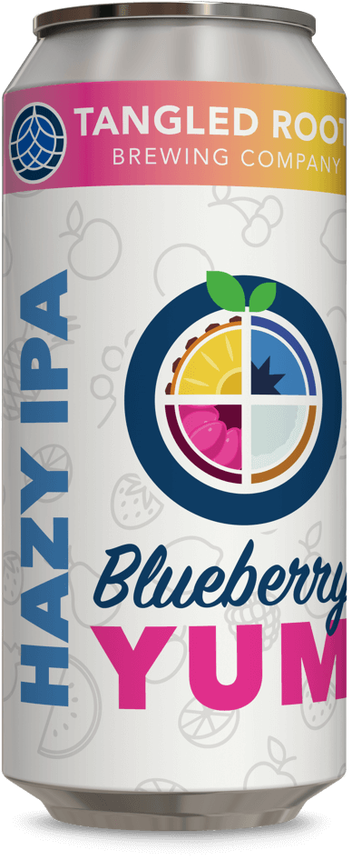 Blueberry Yum Hazy IPA 16 ounce can