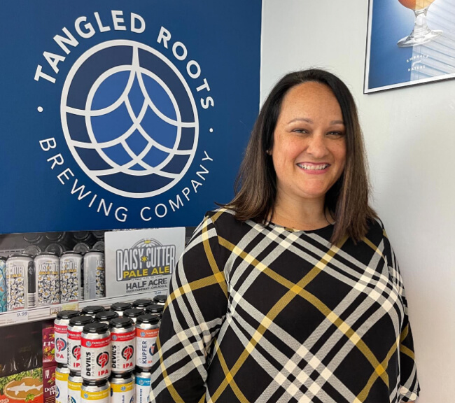 anna wright from tangled roots brewing