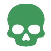 green skull medallion