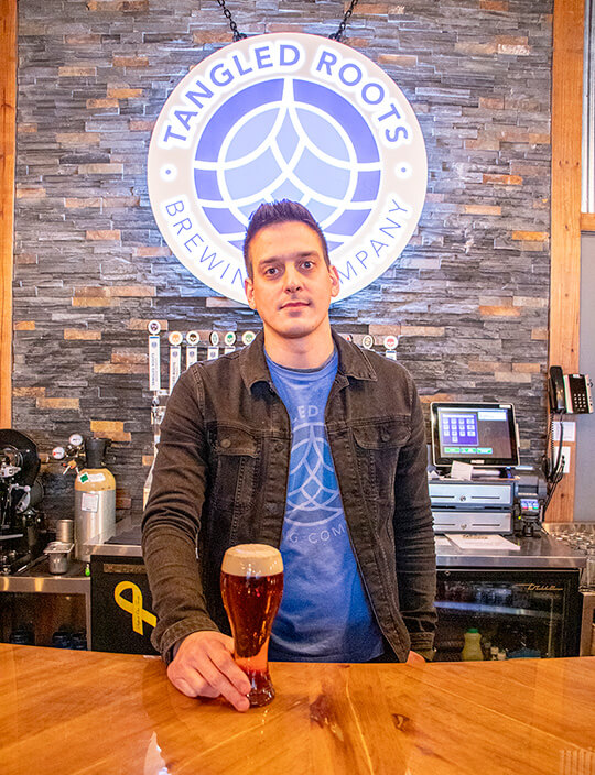 Tangled Roots head brewer Mike Billy